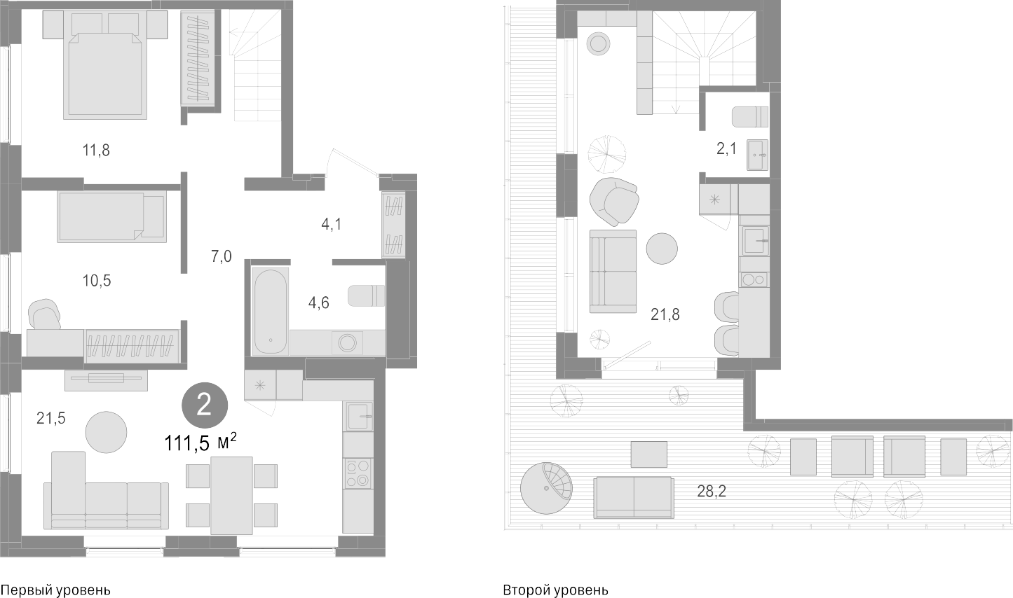 Планировка — Пшеница, 3-комн., 83 м²