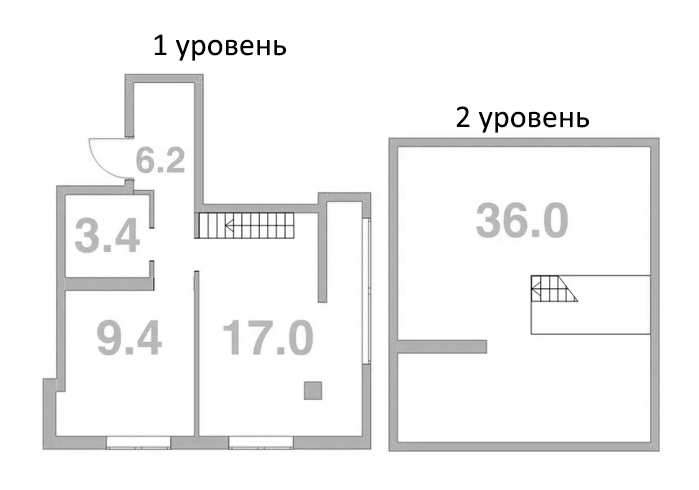 Планировка — Жемчужина Мысхако, 1-комн., 50 м²