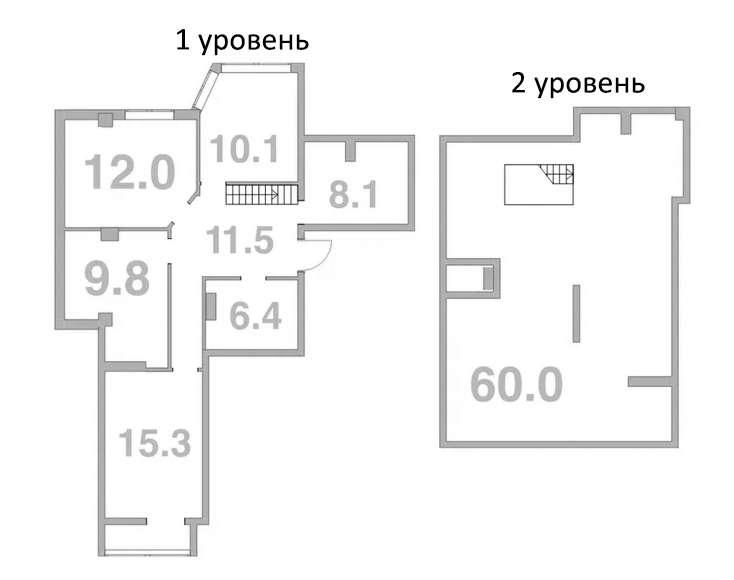 Планировка — Жемчужина Мысхако, 3-комн., 103 м²