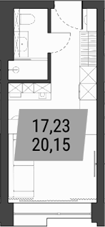 Планировка — Лэнд Лорд, Студия, 20 м²