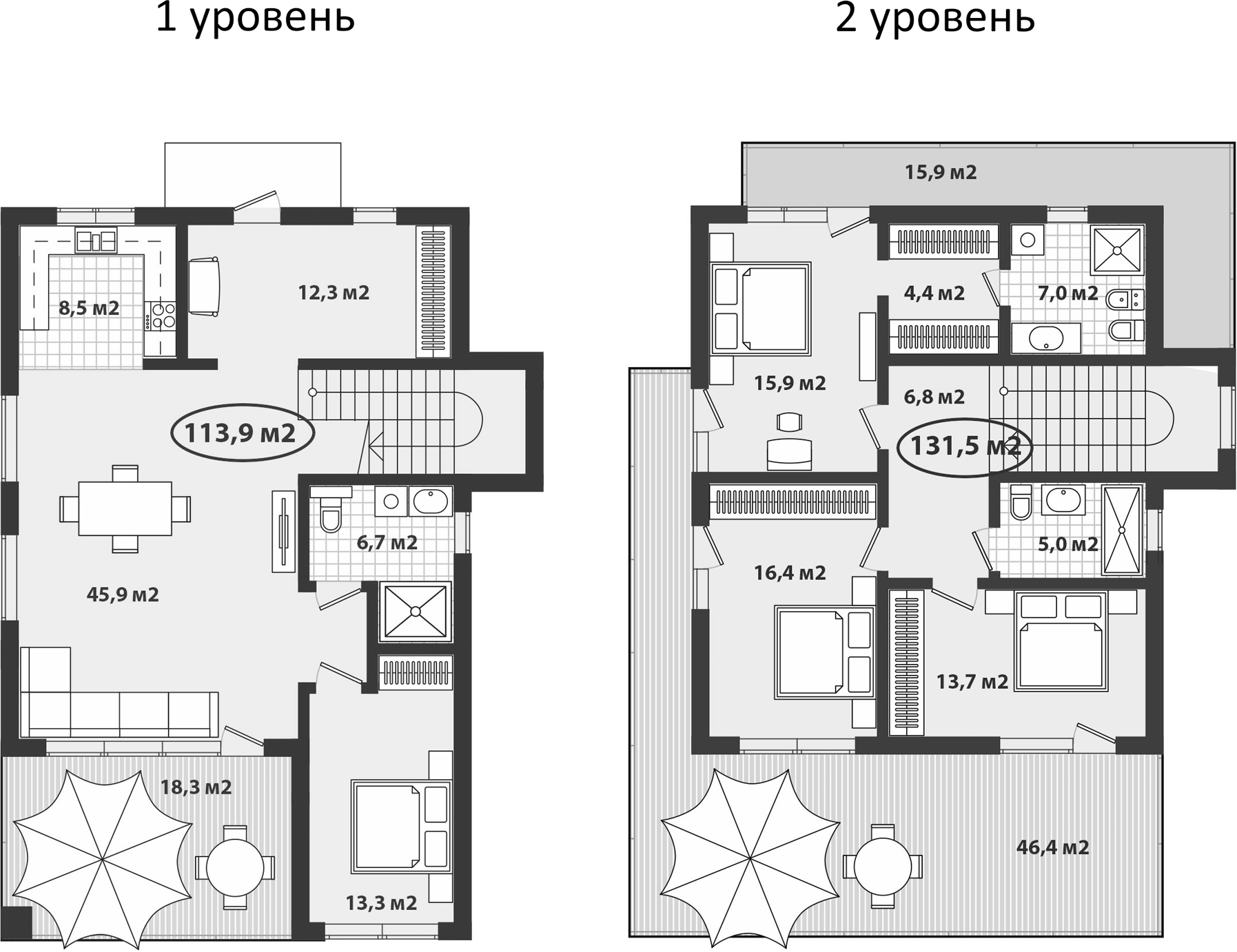 Планировка — Парк Утриш, 5-комн., 284 м²