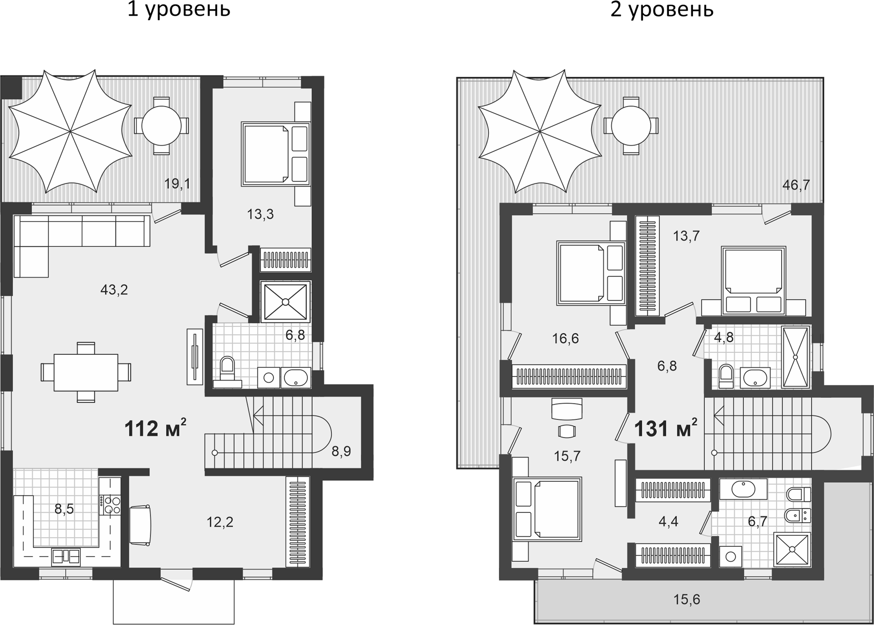 Планировка — Парк Утриш, 5-комн., 284 м²