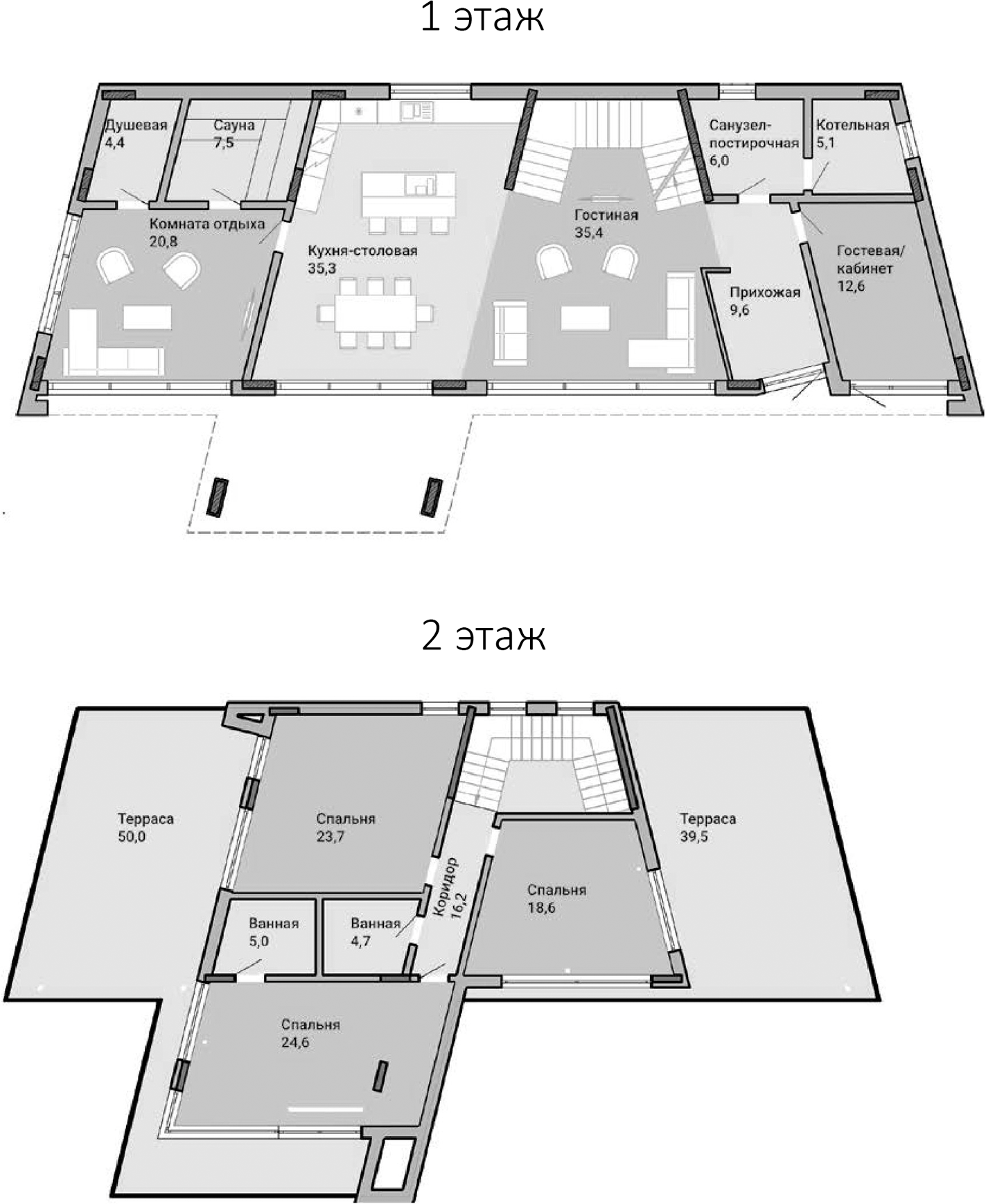 Планировка — Коттеджный поселок Residence, 5-комн., 332 м²