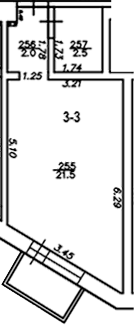 Планировка — The Manor, Студия, 26 м²