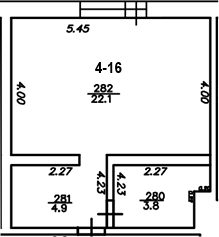 Планировка — The Manor, Студия, 31 м²