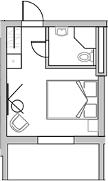 Планировка — Sun Peak, Студия, 23 м²