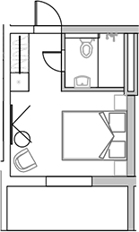 Планировка — Sun Peak, Студия, 24 м²