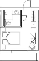 Планировка — Sun Peak, Студия, 21 м²