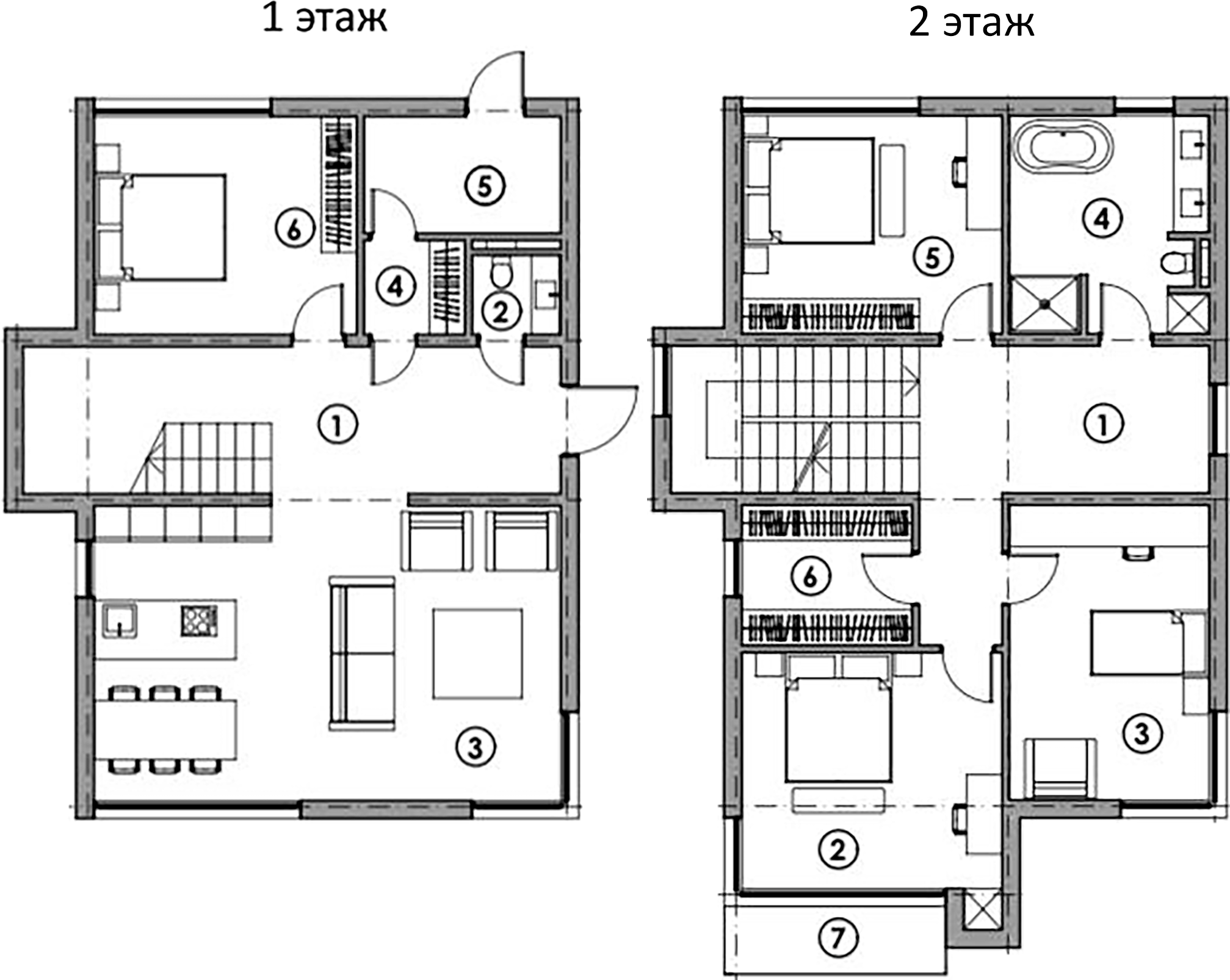 Планировка — Коттеджный поселок Небо 4, 4-комн., 189 м²