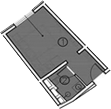 Планировка — ГК Livingston Grand Resort&Spa, Студия, 17 м²