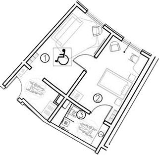 Планировка — ГК Livingston Grand Resort&Spa, 2-комн., 41 м²