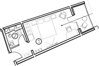 Планировка — ГК Livingston Grand Resort&Spa, Студия, 20 м²