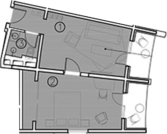 Планировка — ГК Livingston Grand Resort&Spa, 2-комн., 36 м²