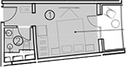 Планировка — ГК Livingston Grand Resort&Spa, Студия, 17 м²