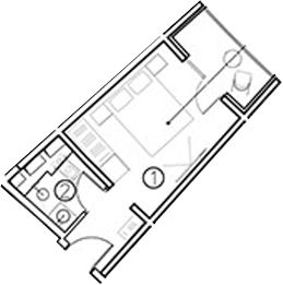Планировка — ГК Livingston Grand Resort&Spa, Студия, 17 м²