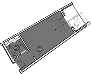 Планировка — ГК Livingston Grand Resort&Spa, Студия, 20 м²