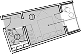 Планировка — ГК Livingston Grand Resort&Spa, Студия, 17 м²