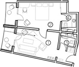 Планировка — ГК Livingston Grand Resort&Spa, 2-комн., 39 м²