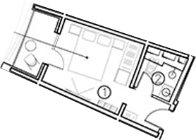 Планировка — ГК Livingston Grand Resort&Spa, Студия, 17 м²