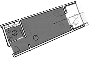 Планировка — ГК Livingston Grand Resort&Spa, Студия, 20 м²