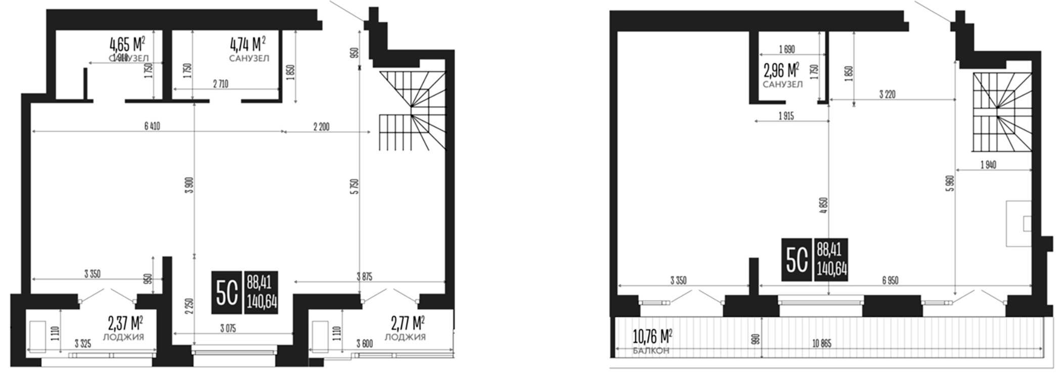Планировка — Opera Residence. Барнаул, 1-комн., 141 м²