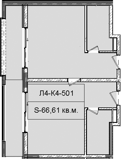 Планировка — Гостиничный комплекс Royal Beach Sochi, 1-комн., 67 м²