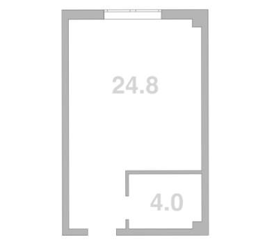 Планировка — Жемчужина Мысхако, 1-комн., 29 м²