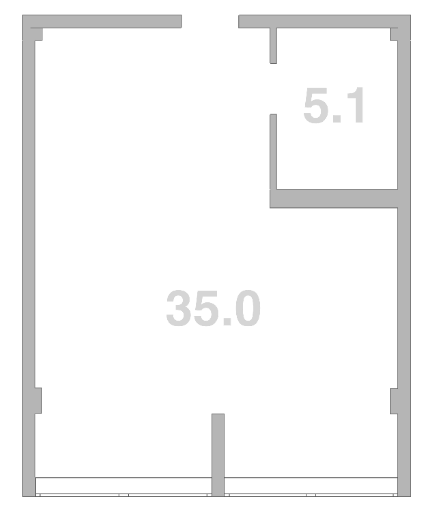 Планировка — Жемчужина Мысхако, 1-комн., 40 м²