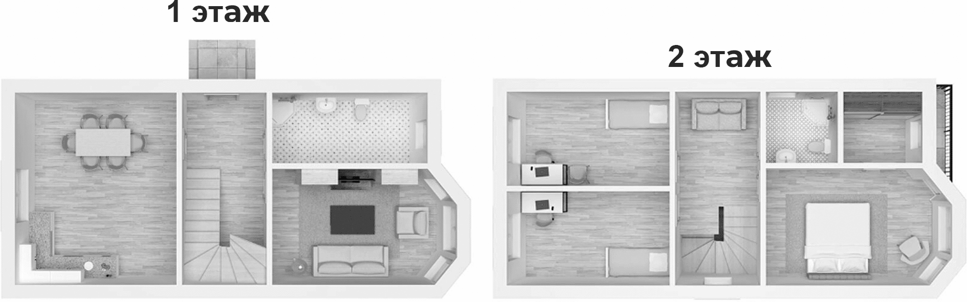 Планировка — Коттеджный поселок На Багратионовской, 4-комн., 120 м²