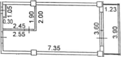 Планировка — Alean Residence Olginka, Студия, 31 м²