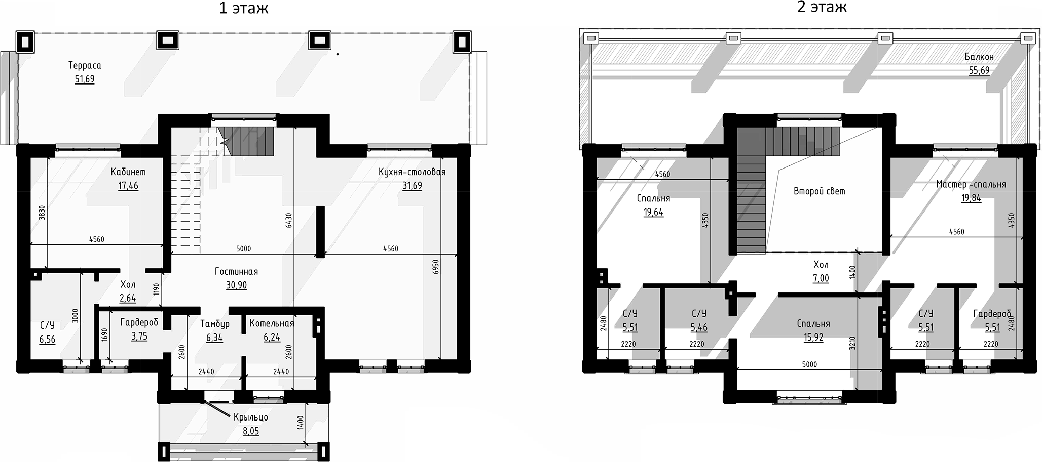 Планировка — Коттеджный поселок Онегин парк, 4-комн., 262 м²