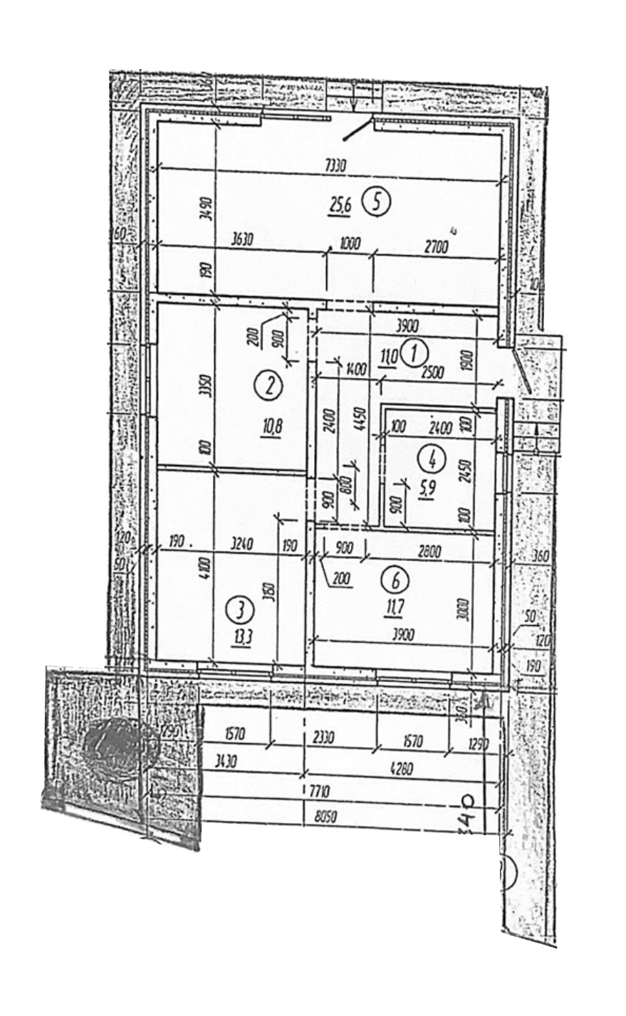 Планировка — Коттеджный поселок Лесное, 3-комн., 78 м²