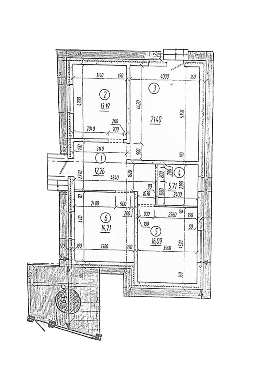Планировка — Коттеджный поселок Лесное, 3-комн., 83 м²