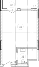 Планировка — River Rock Hotels & Resorts, Студия, 29 м²