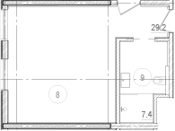 Планировка — River Rock Hotels & Resorts, Студия, 37 м²