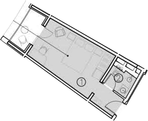 Планировка — ГК Livingston Grand Resort&Spa, Студия, 20 м²
