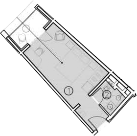 Планировка — ГК Livingston Grand Resort&Spa, Студия, 20 м²