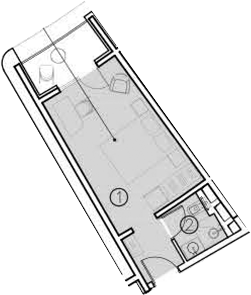 Планировка — ГК Livingston Grand Resort&Spa, Студия, 20 м²