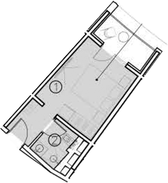 Планировка — ГК Livingston Grand Resort&Spa, Студия, 17 м²