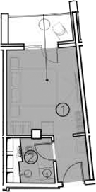 Планировка — ГК Livingston Grand Resort&Spa, Студия, 17 м²