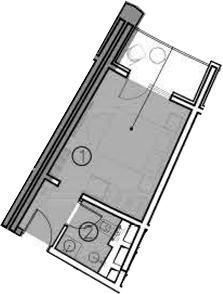 Планировка — ГК Livingston Grand Resort&Spa, Студия, 16 м²