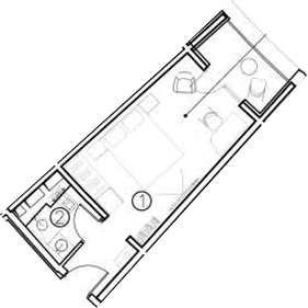 Планировка — ГК Livingston Grand Resort&Spa, Студия, 20 м²