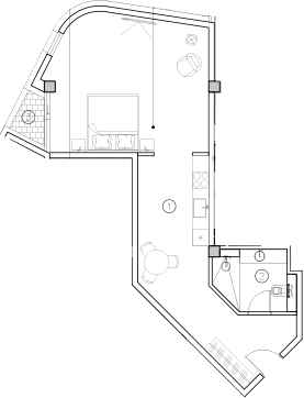 Планировка — ГК Livingston Grand Resort&Spa, Студия, 56 м²
