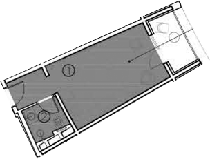 Планировка — ГК Livingston Grand Resort&Spa, Студия, 20 м²