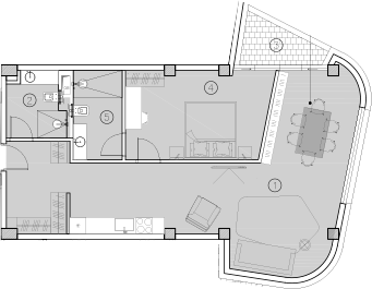 Планировка — ГК Livingston Grand Resort&Spa, 1-комн., 77 м²