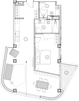 Планировка — ГК Livingston Grand Resort&Spa, 1-комн., 79 м²