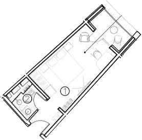 Планировка — ГК Livingston Grand Resort&Spa, Студия, 20 м²