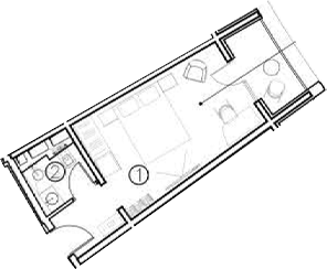 Планировка — ГК Livingston Grand Resort&Spa, Студия, 20 м²