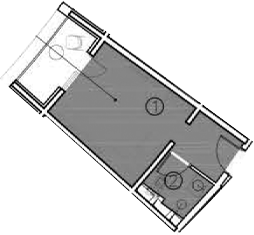 Планировка — ГК Livingston Grand Resort&Spa, Студия, 17 м²