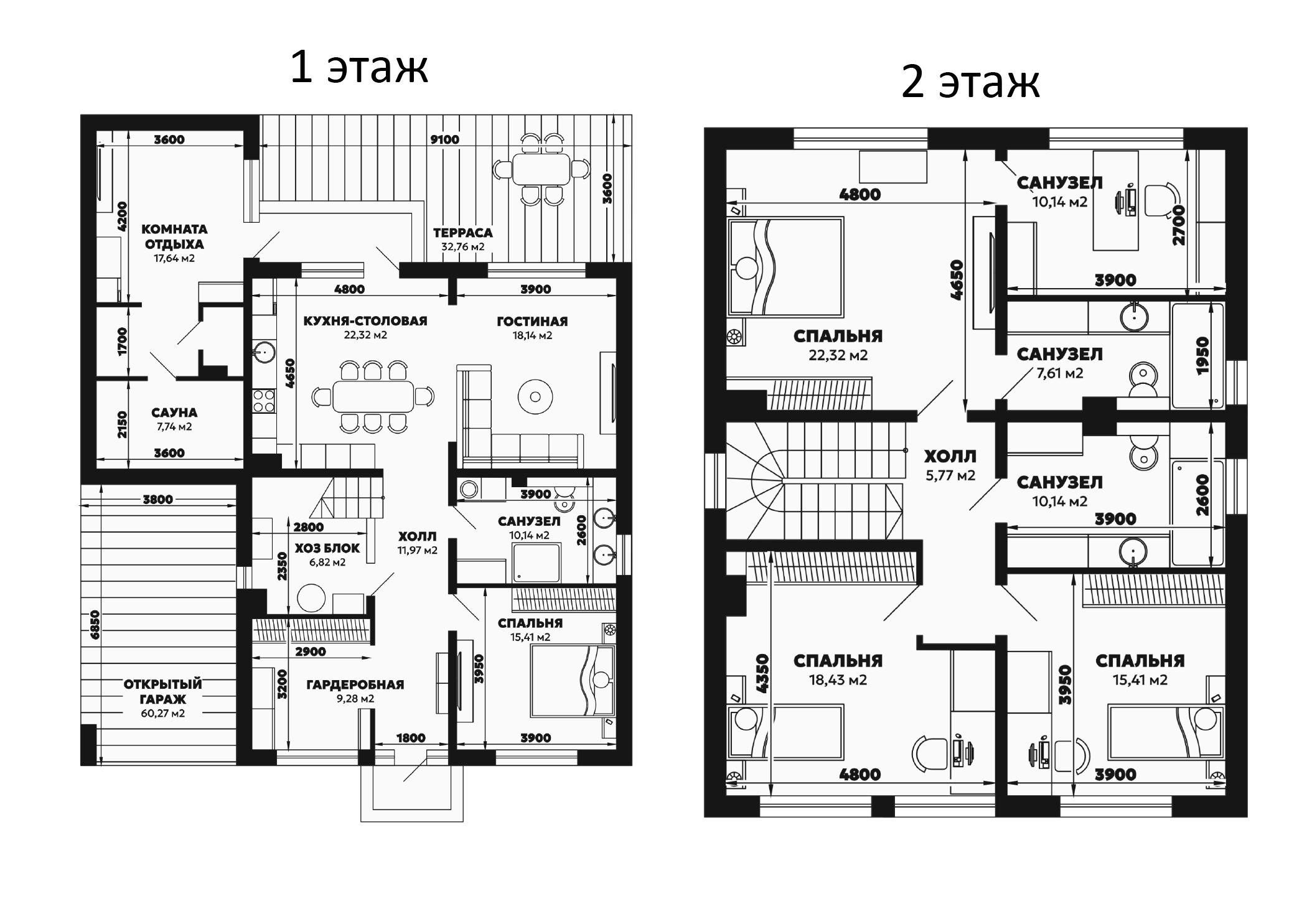 Планировка — Коттеджный поселок Атмосфера. ГК Смена, 6-комн., 220 м²